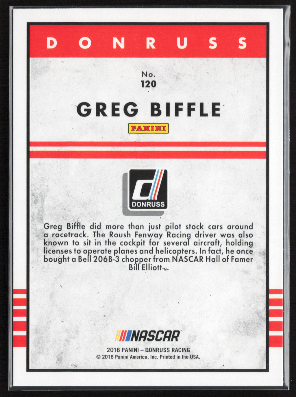 2018 Donruss #120 Greg Biffle