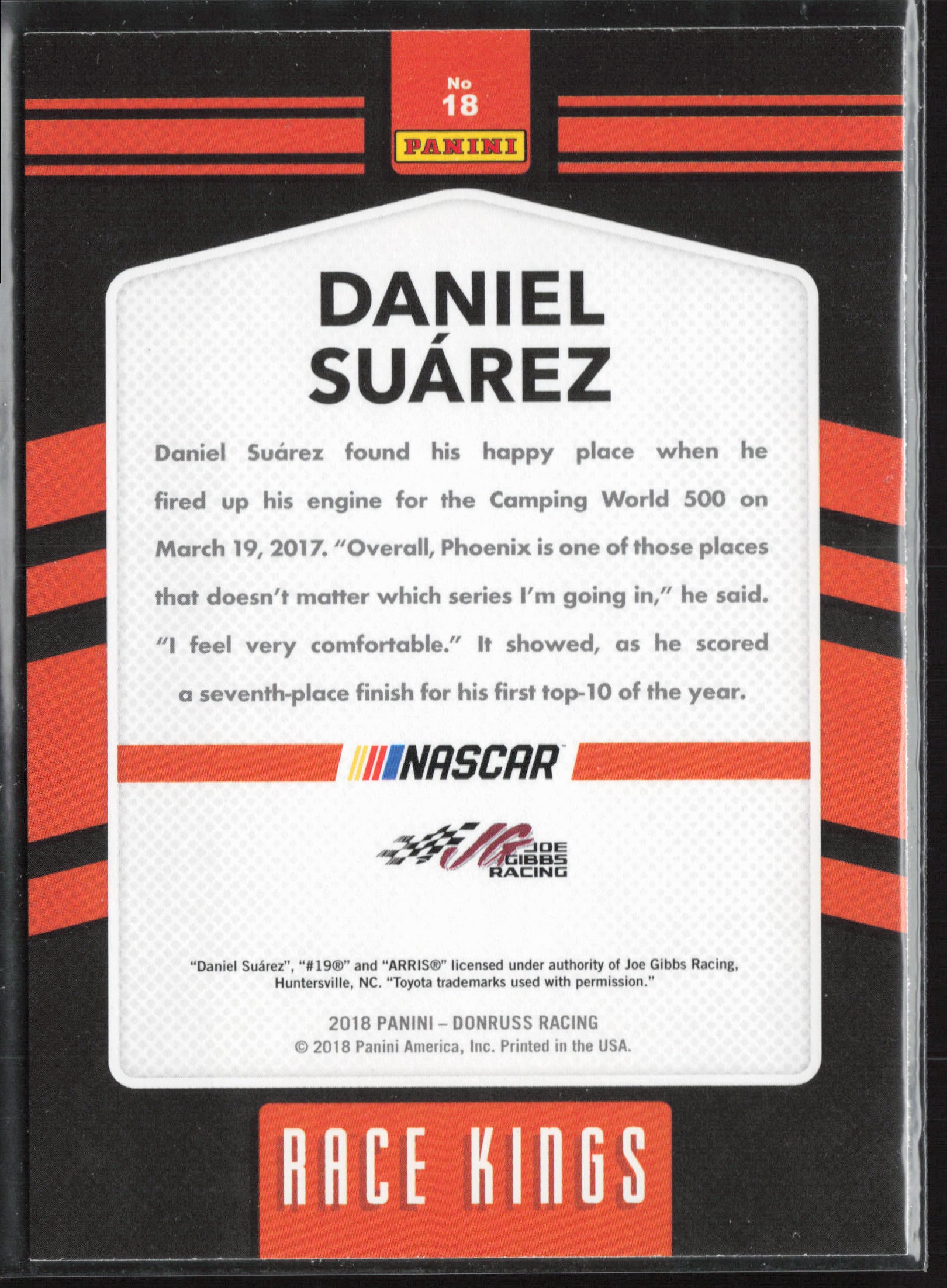 2018 Donruss #18 Daniel Suarez