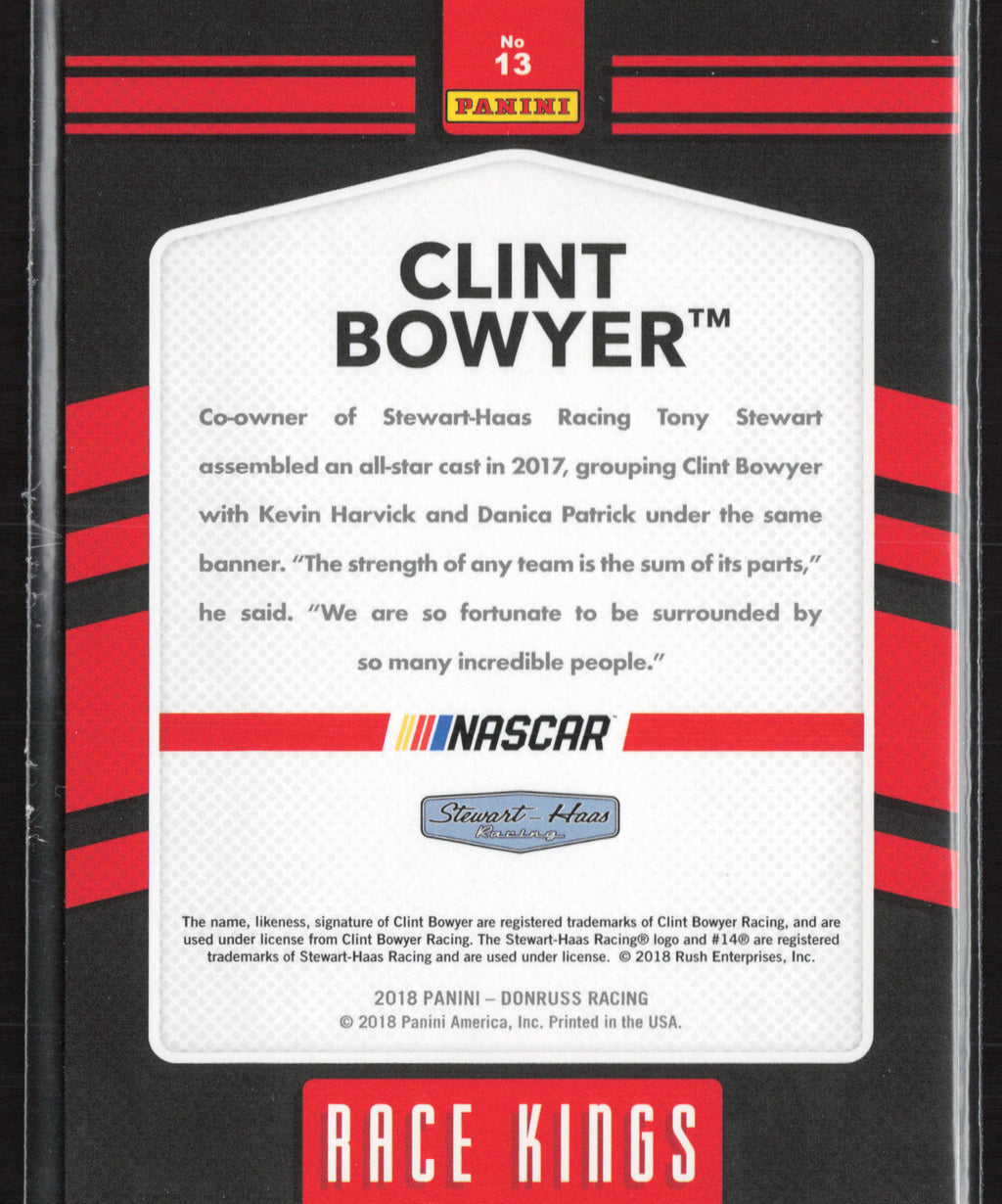 2018 Donruss #13 Clint Bowyer