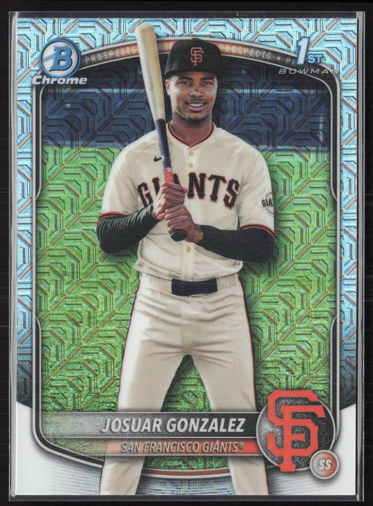 2025 Bowman Chrome #BCP-153 Josuar Gonzalez Prospects Mojo