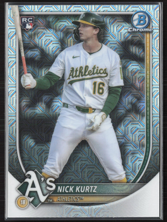 2025 Bowman Chrome #93 Nick Kurtz Mojo Refractors
