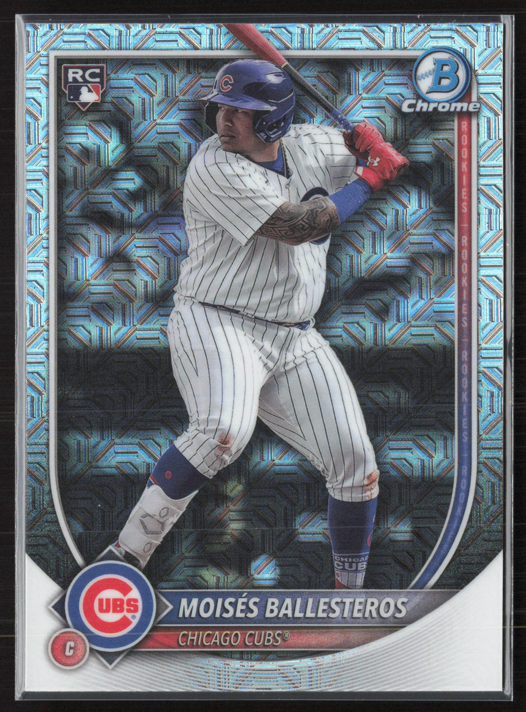 2025 Bowman Chrome #42 Moisés Ballesteros Mojo Refractors