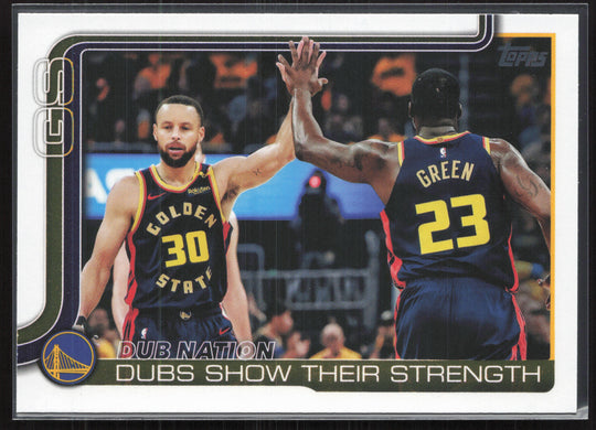 2025-26 Topps #291 Dubs Nation: Dubs Show Their Strength