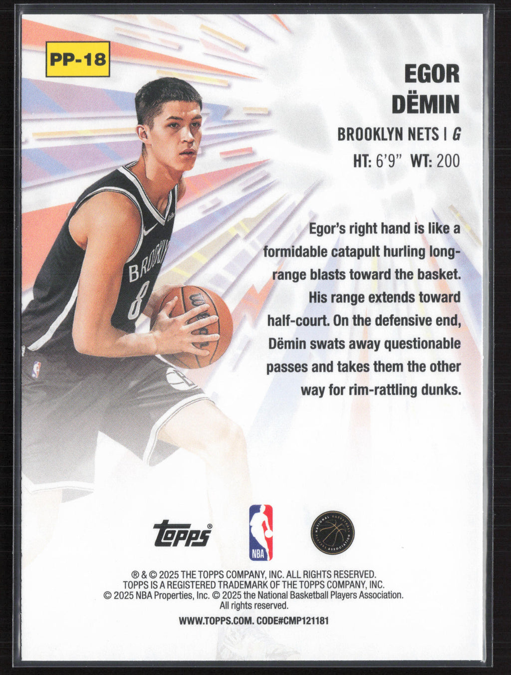 2025-26 Topps #PP-18 Egor Dëmin Power Players