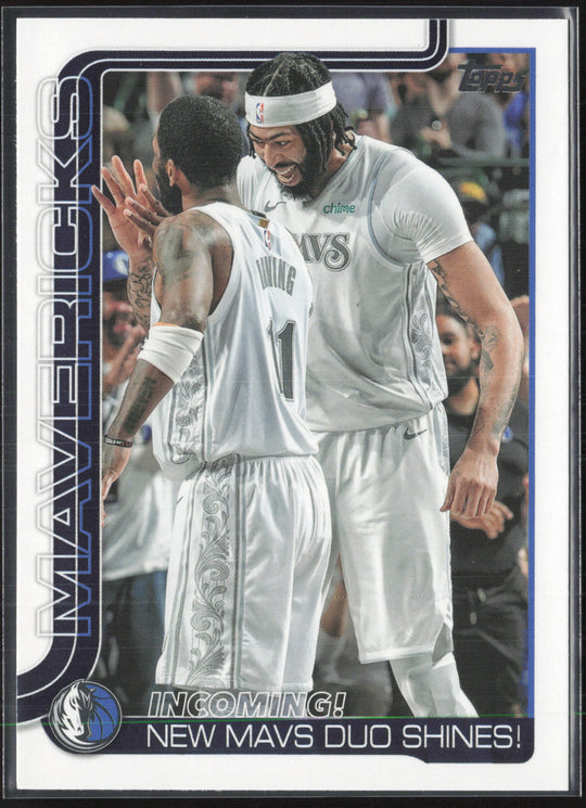 2025-26 Topps #296 Incoming!: New Mavs Duo Shines!