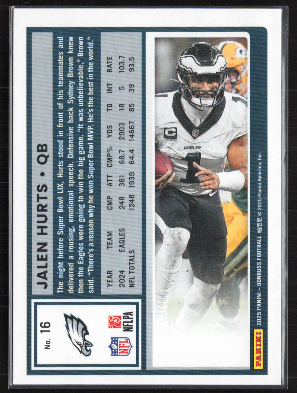 2025 Donruss #16 Jalen Hurts