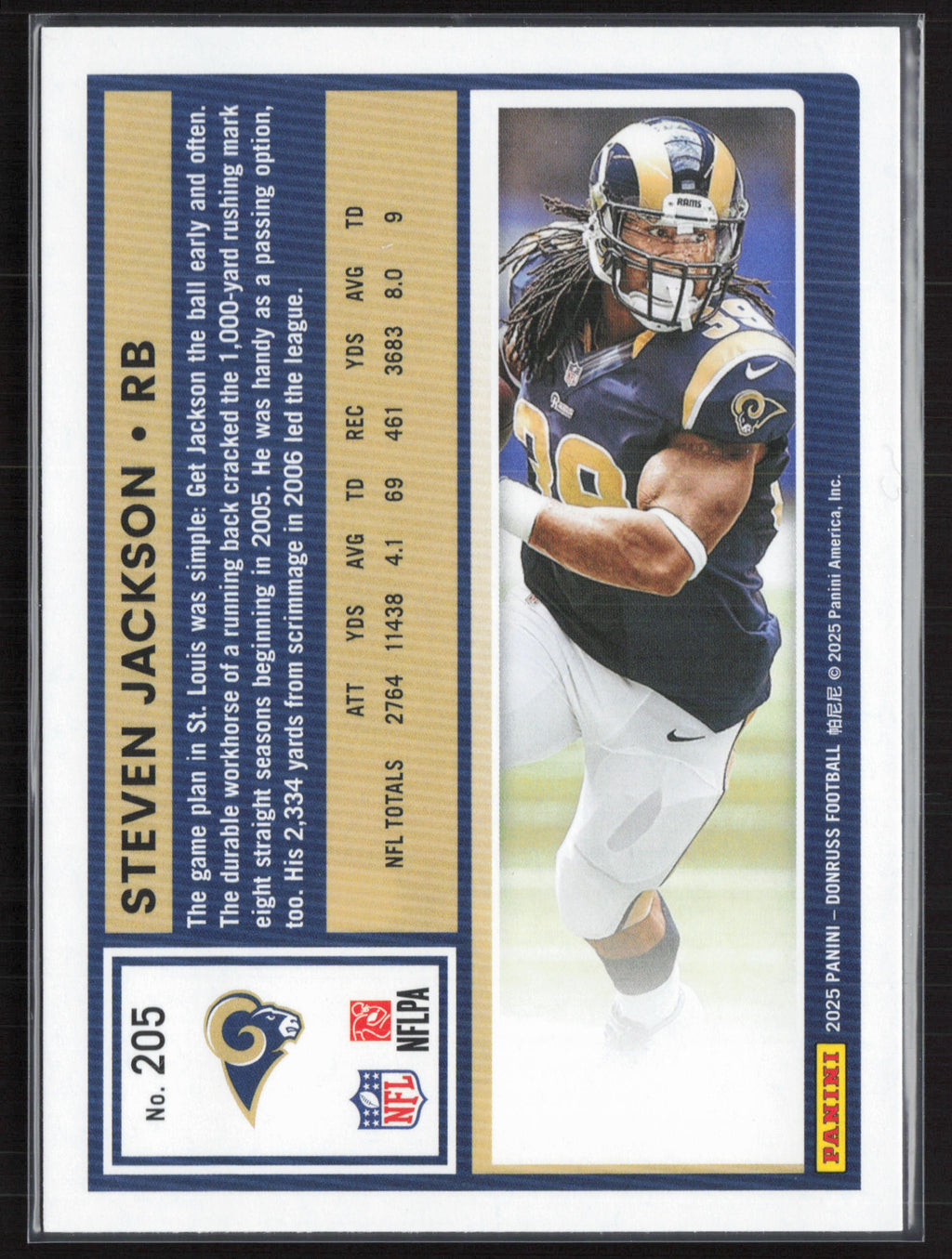 2025 Donruss #205 Steven Jackson
