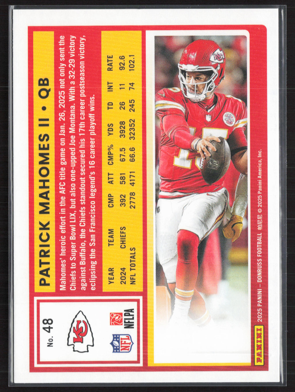 2025 Donruss #48 Patrick Mahomes II