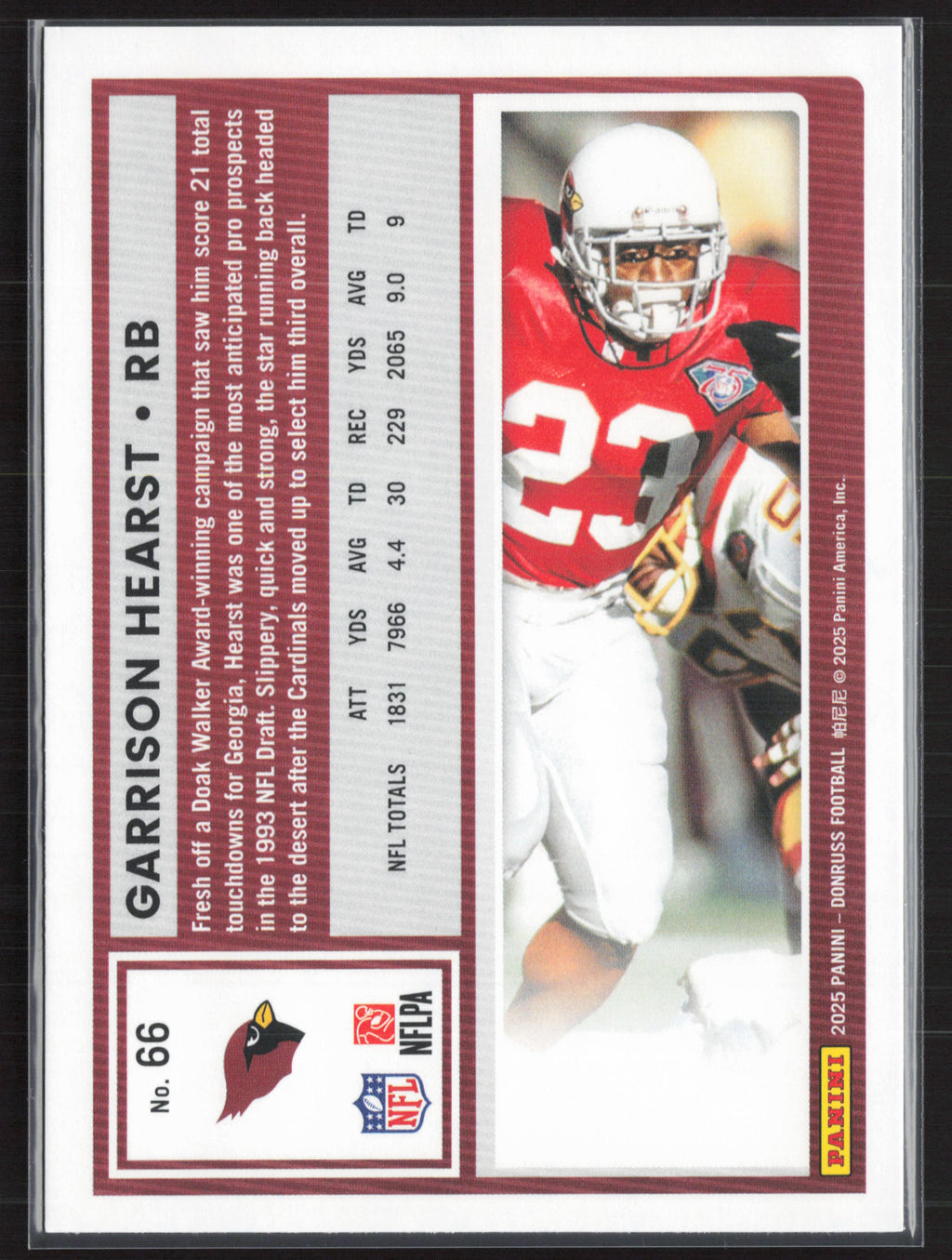 2025 Donruss #66 Garrison Hearst