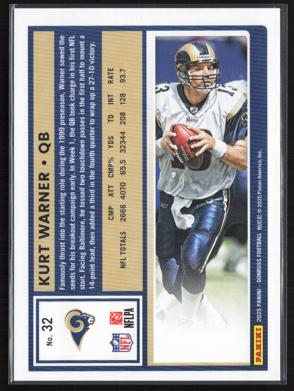 2025 Donruss #32 Kurt Warner