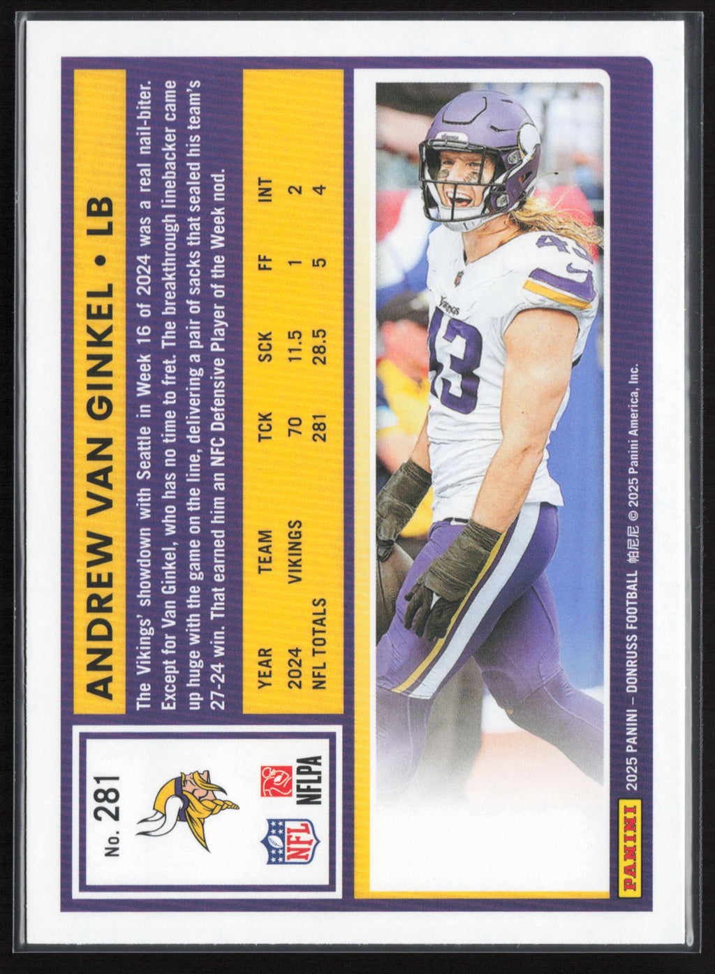 2025 Donruss #281 Andrew Van Ginkel