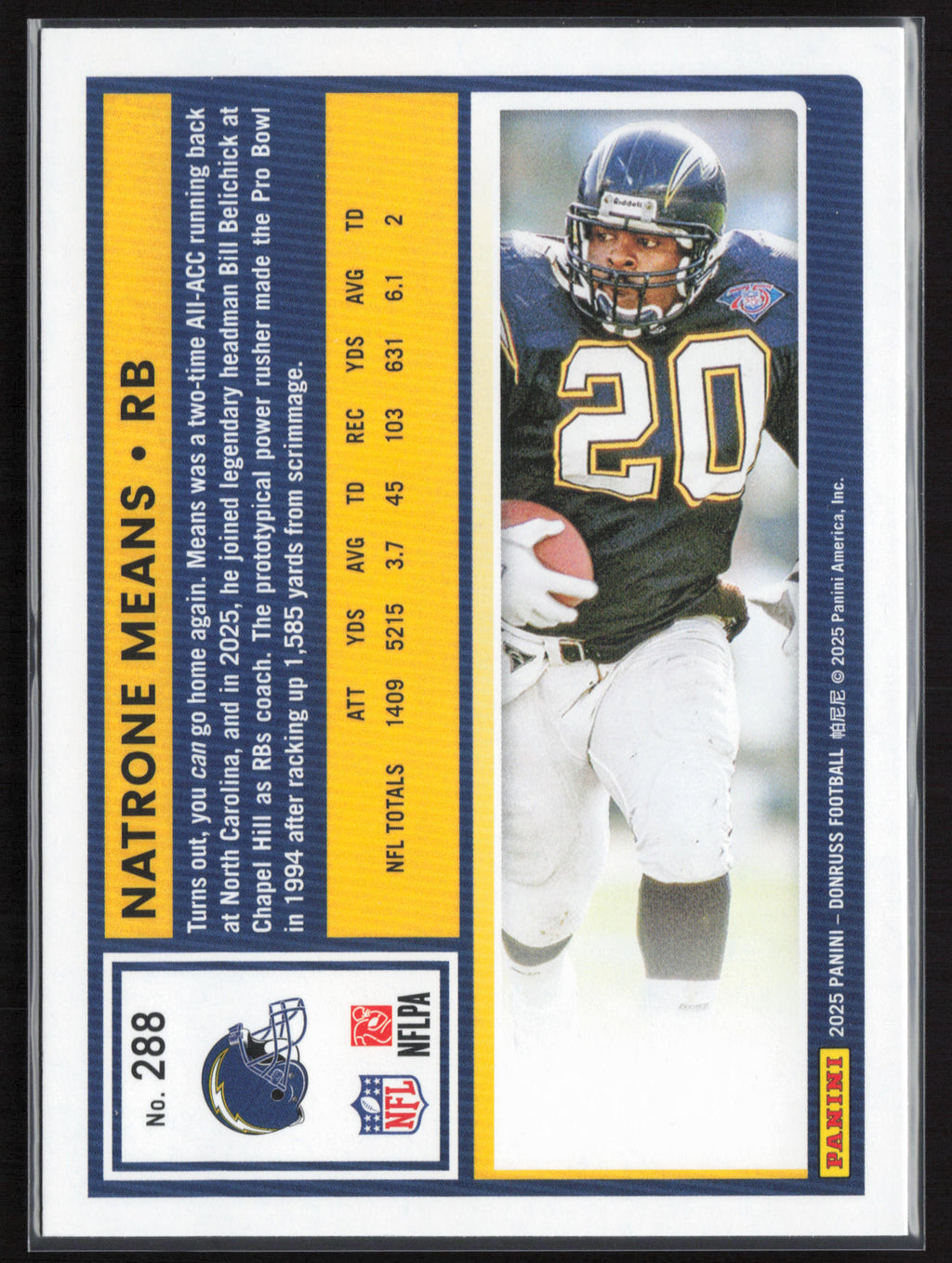 2025 Donruss #288 Natrone Means