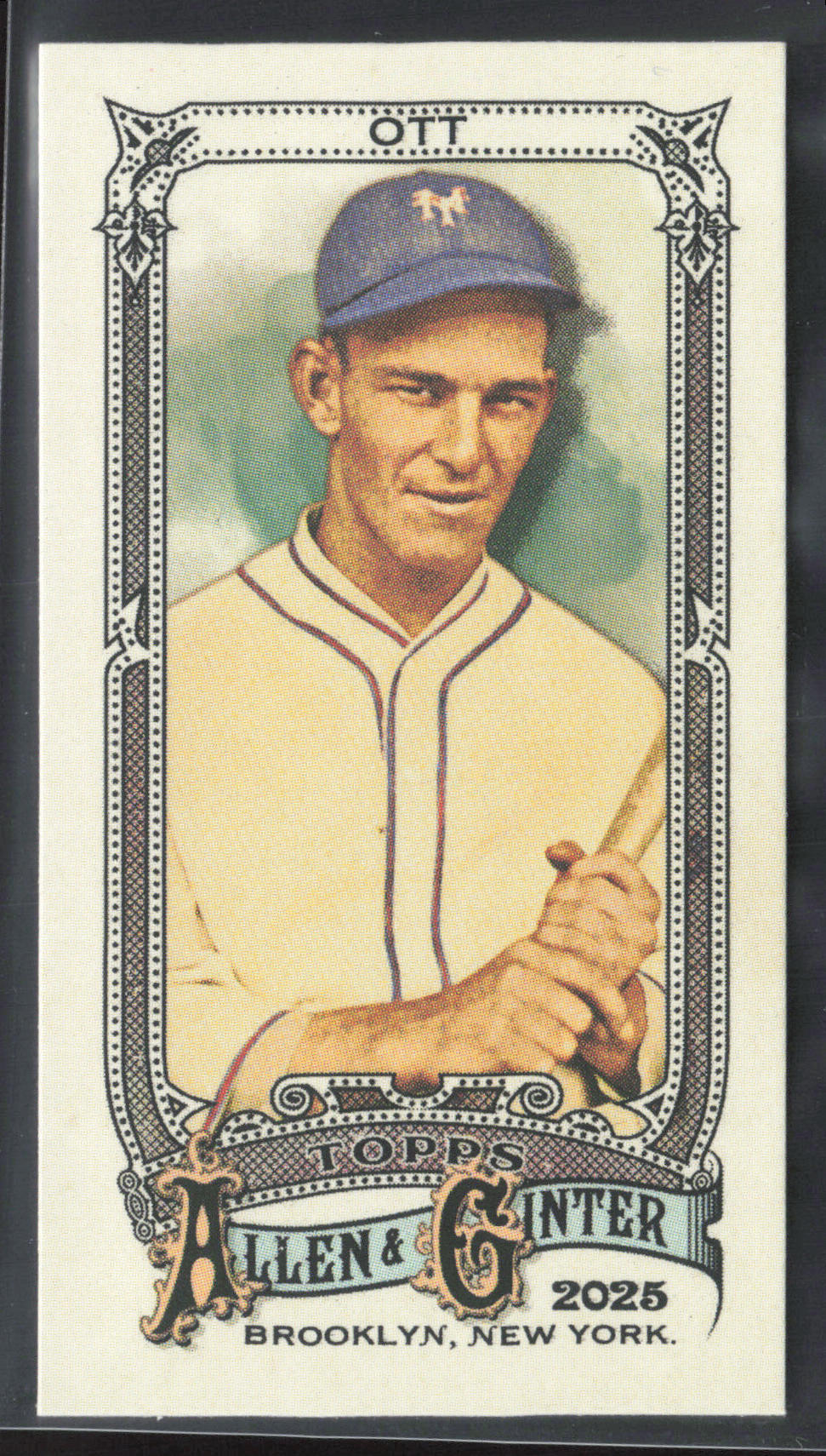 2025 Topps Allen & Ginter #317 Mel Ott Mini Allen & Ginter Back