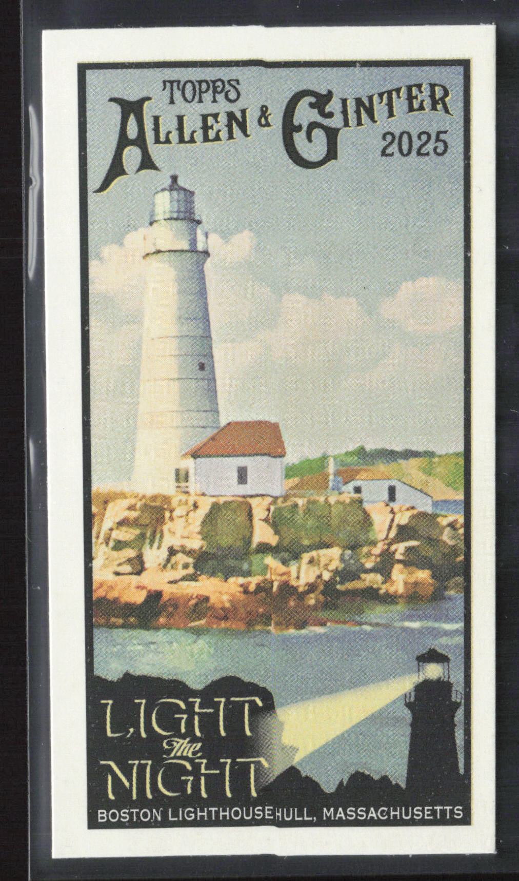 2025 Topps Allen & Ginter #LTN-3 Boston Lighthouse Mini Light the Night