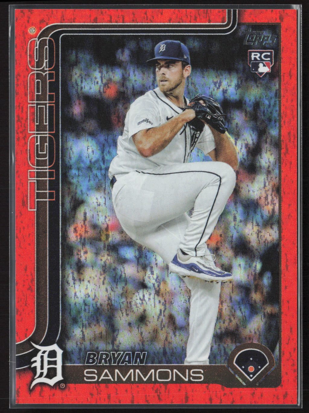 2025 Topps Update #US198 Bryan Sammons Orange Holo Foil #/25