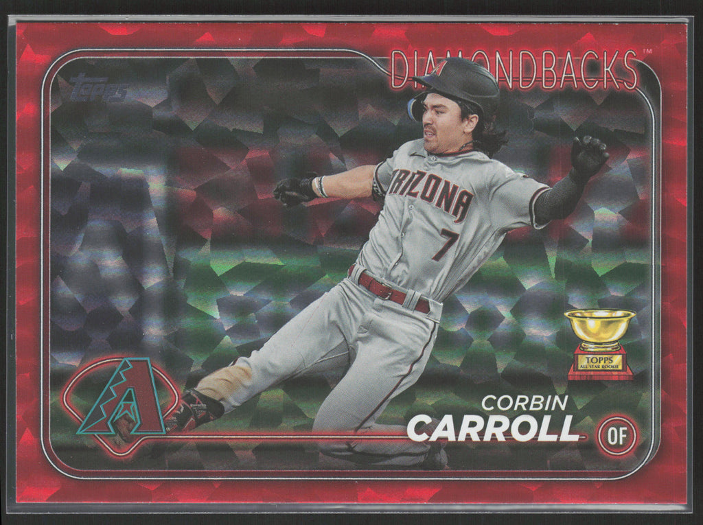 2024 Topps #156 Corbin Carroll Red Crackle Foil #/199