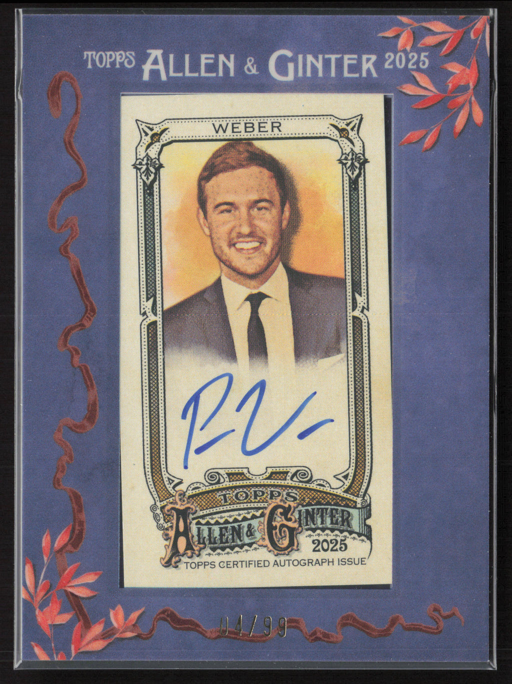 2025 Topps Allen & Ginter #MA-PW Peter Weber Framed Mini Non-Baseball #/99