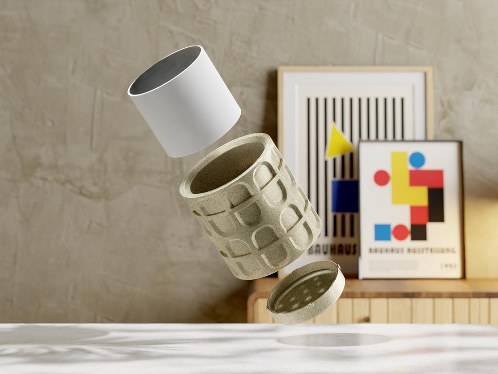 Trellis Small Planter – 3D Printed Modern Mini Plant Pot | Modular EvolvePlanter System with Drainage