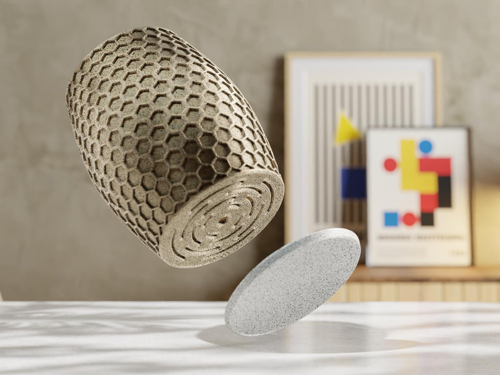 HexaFlow Planter with Base: Modern Geometric Plant Pot