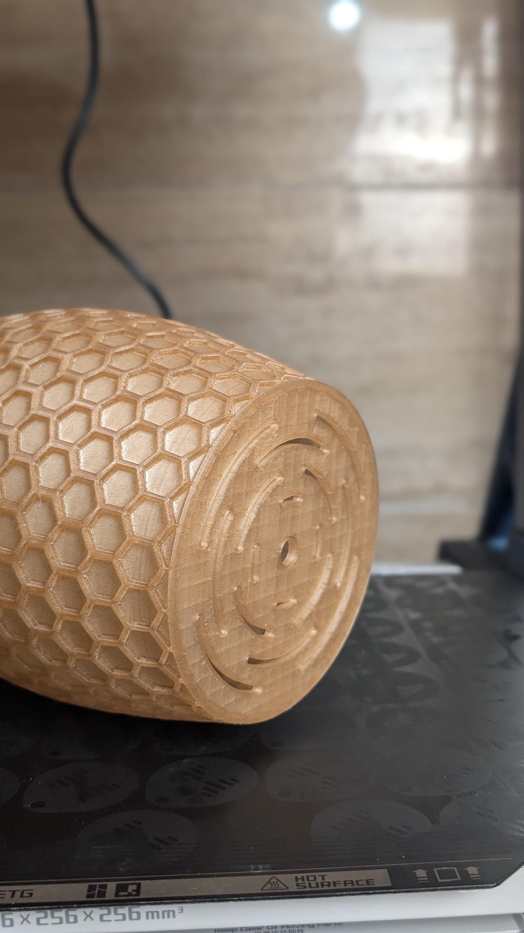 HexaFlow Planter with Base: Modern Geometric Plant Pot