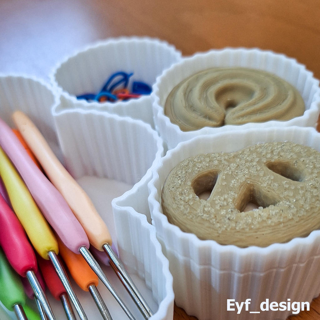 Butter Cookie Tin Organizer: Sewing & Craft Storage - Upcycled Danish Tin
