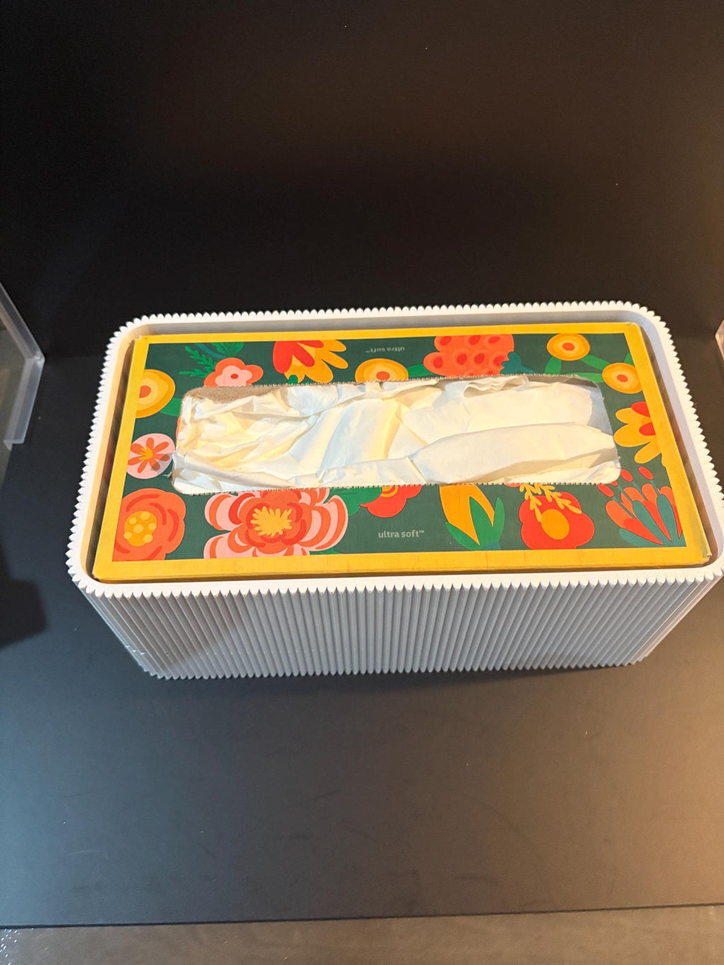 Niza Ribbed Tissue Box – Minimalist 3D Printed Modern Tissue Holder