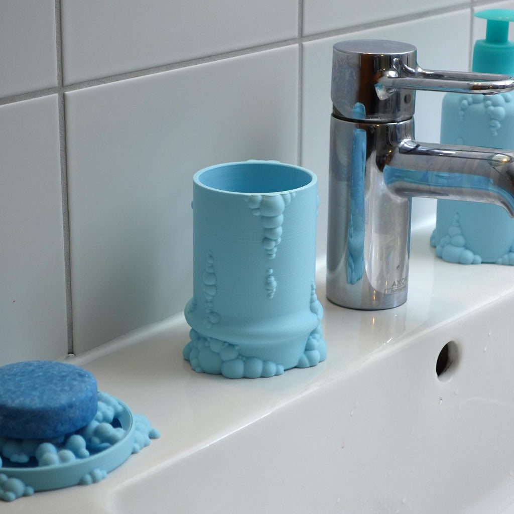 3D Printed Bubble Toothbrush Holder: Modern Bathroom Organizer