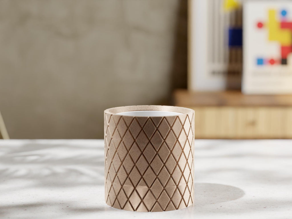 3D Printed Mini Planter: Geometric Tessel Design with Drainage