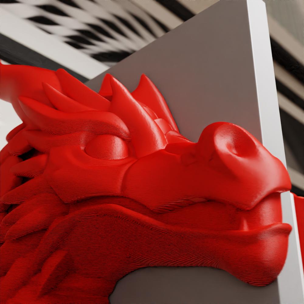 Dragon Book Holder – Fantasy-Themed 3D Printed Shelf Decor by Cubee x KrakenSTL