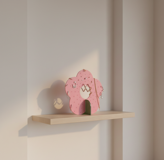 Two-Piece Jewelry Stand – Elegant Earring Holder & Organizer | 3D Printed Decorative Display for Bedroom or Vanity