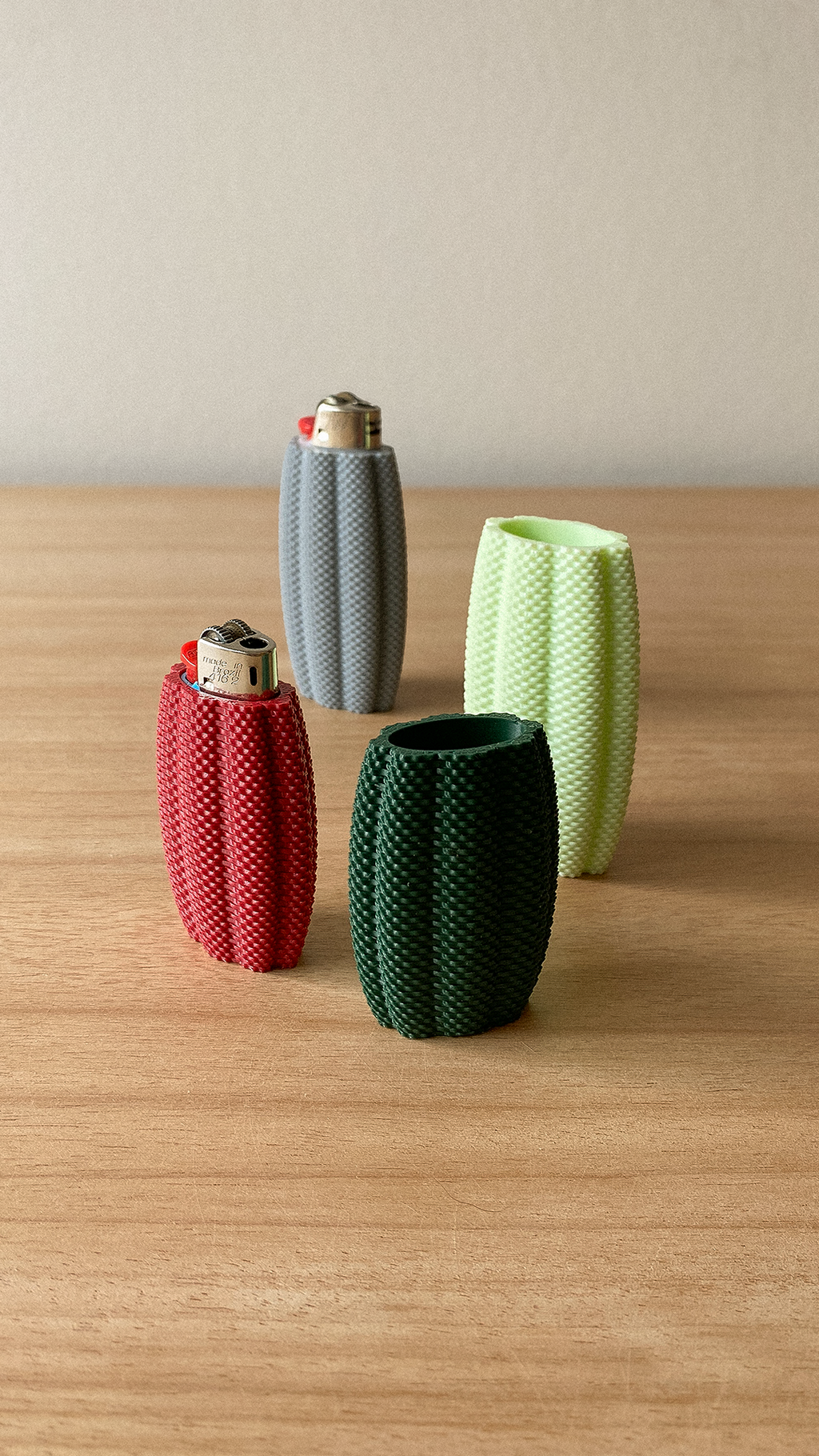 Lume Bic Lighter Case | Modern 3D Printed Lighter Cover | Minimalist Reusable Bic Sleeve | Gift for Smokers & Candle Lovers