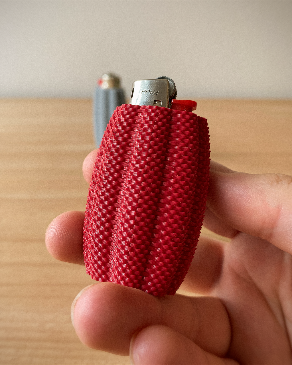Lume Bic Lighter Case | Modern 3D Printed Lighter Cover | Minimalist Reusable Bic Sleeve | Gift for Smokers & Candle Lovers