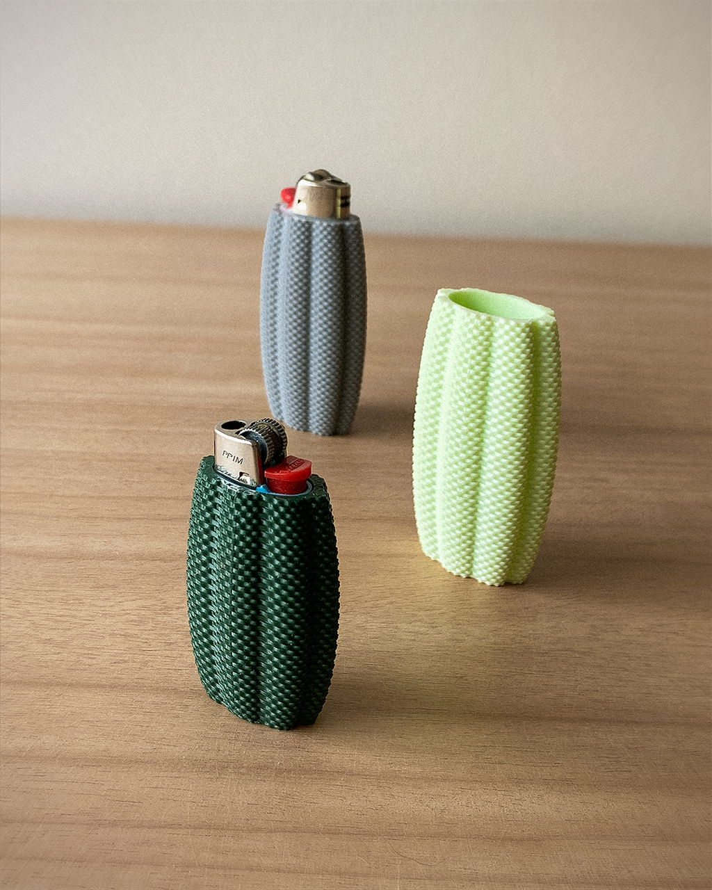 Lume Bic Lighter Case | Modern 3D Printed Lighter Cover | Minimalist Reusable Bic Sleeve | Gift for Smokers & Candle Lovers