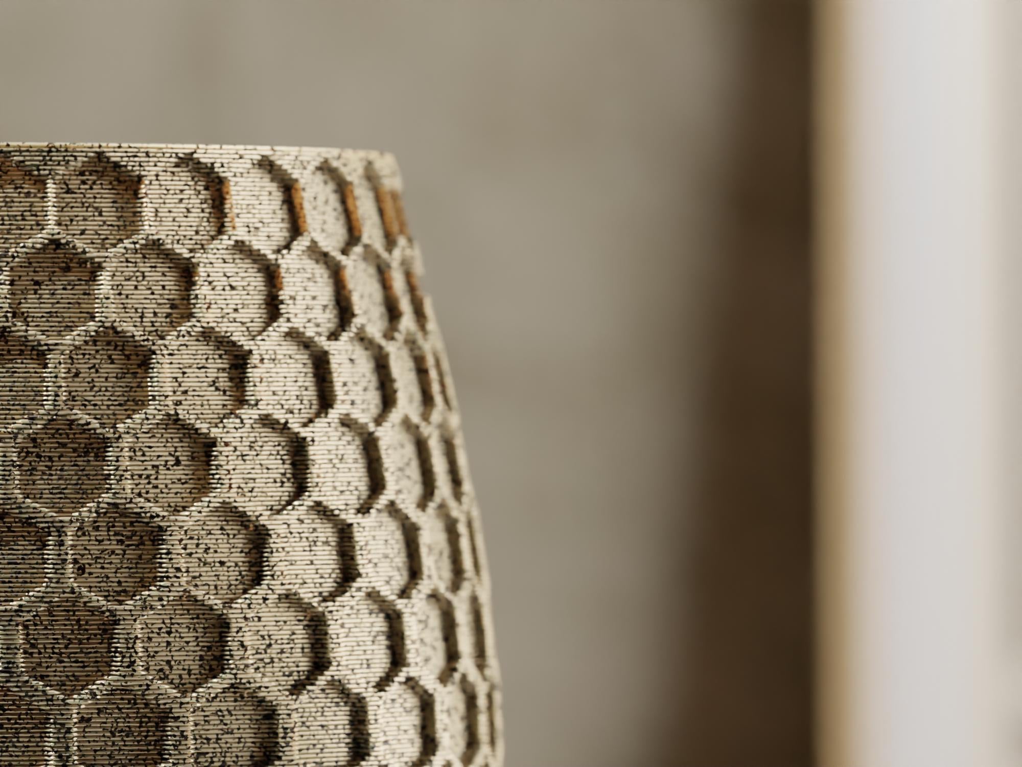 HexaFlow Planter with Base: Modern Geometric Plant Pot