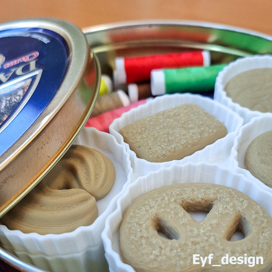 Butter Cookie Tin Organizer: Sewing & Craft Storage - Upcycled Danish Tin