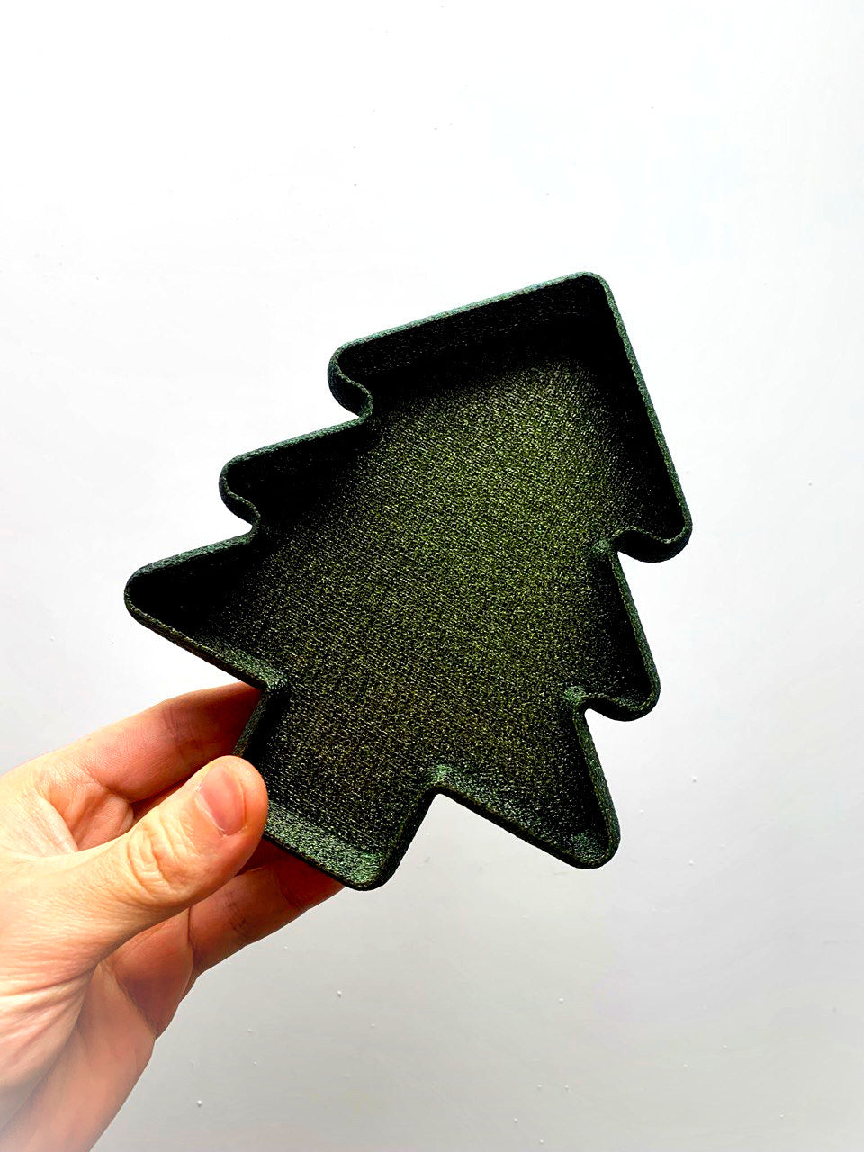 🎄 3D Printed Christmas Tree Plate – Holiday Serving Tray, Festive Snack Dish, Cookie Plate, Modern Holiday Decor